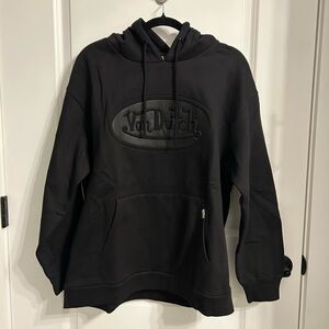 Von Dutch Logo Fleece Lined Hoodie